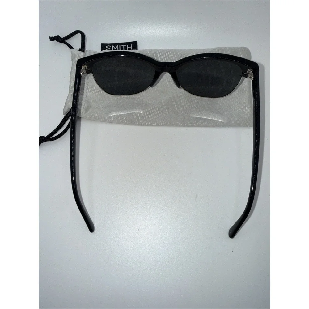 Smith Optic Rebel Genuine Black/Silver Frame- Polarized Lens Sunglasses & Pouch
